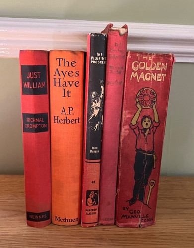 Vintage old book bundle - old, for