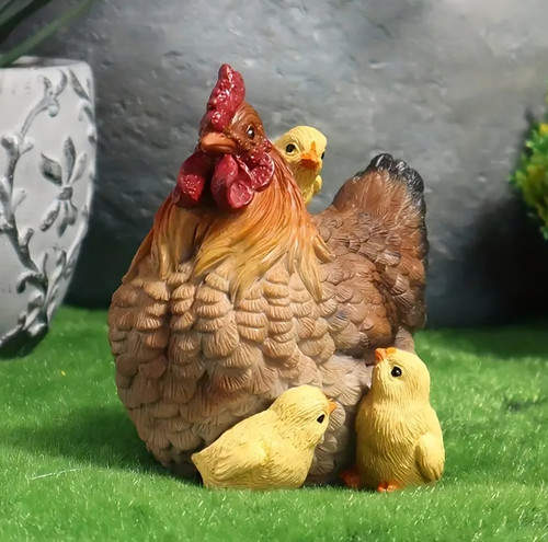 Chicken family silicone mold