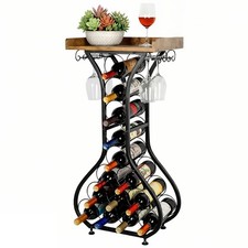 Wine rack free standing - rack, wooden