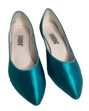 Studio 6 Blue Satin Wedding Shoes Sz 7.5M Regency Pumps Choose Heels or Wedges