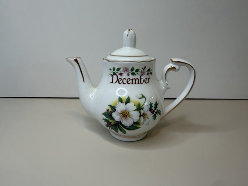 Teapot white floral - white,