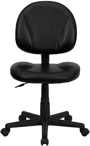Ergonomic black leathersoft - black,