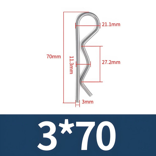 Clips retaining pins split - retaining,
