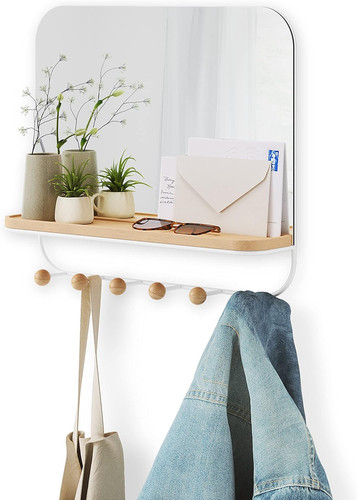 Stylish white entryway - white,