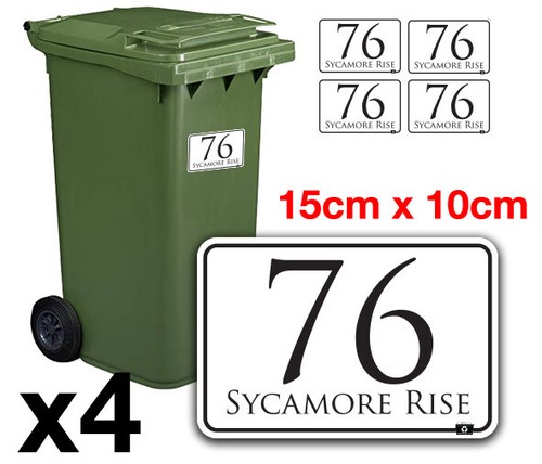 Wheelie bin numbers - bin,