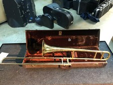 Early 60's Olds Ambassador Tenor Trombone Project, For Repair  with Case #PTB01