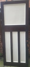 Reclaimed Edwardian  1 over 3 panel  pine door # 2