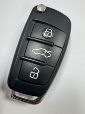 GENUINE AUDI 3 BUTTON REMOTE FLIP KEY FOB A1 Q3 ETC TESTED 8P0837220D