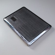 Vintage Kincraft Cigarette Case Made in England. Art Deco Chrome