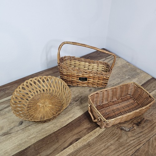 Vintage wicker basket - wicker, of