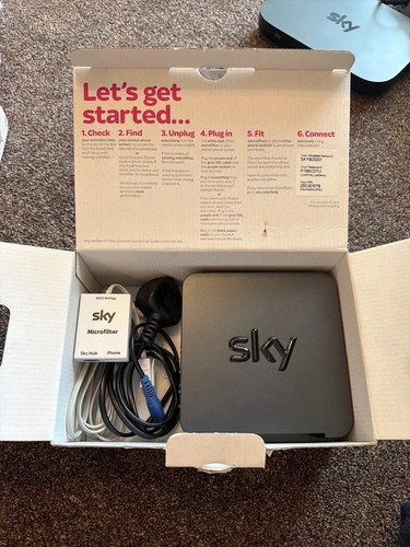 Sky broadband router box - broadband,