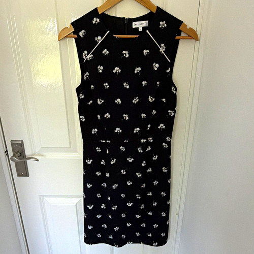 Warehouse black white floral - black, &