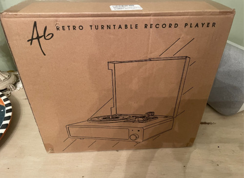 Retro turntable record - retro,