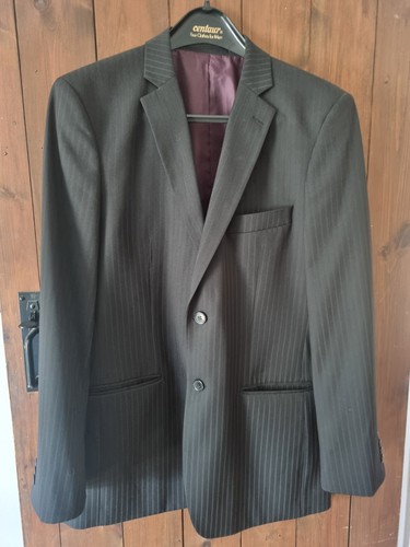 Black mens suit jacket - black,