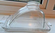 Art Deco large clear glass