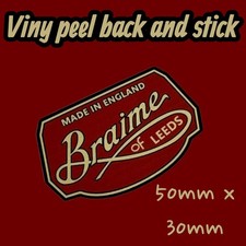 Braime Of Leeds vintage jug pourer Classic Vintage Oiler Vinyl Sticker England