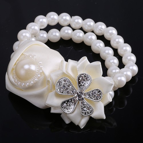 Rose flower wrist pearl - wrist,