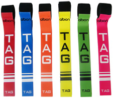 Rugby Tag Belt Various Colours Tags Junior Adult Adjustable Training Aid Pack 10