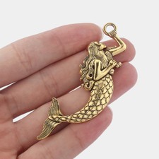 5 x Large Mermaid Charms Pendants for Jewellery Making Findings 76*30mm