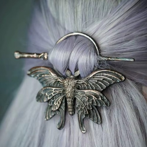 Moth hair pin vintage - hair,