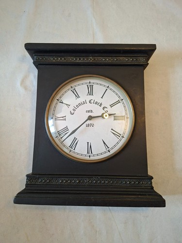 Colonial clock black quartz - black,