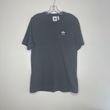 adidas Originals Men's Trefoil Essentials T-Shirt Small Grey Five Short Sleeve