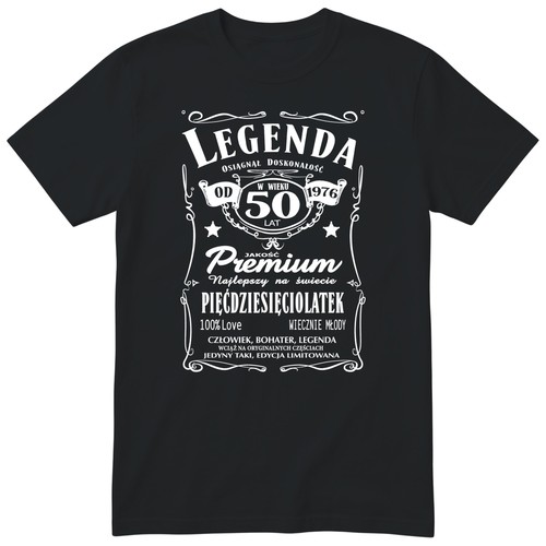 Koszulka urodziny legenda - 50,