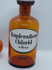 VINTAGE- APOTHECARY, / CHEMISTS- BOTTLE- 18 X 8 Cm