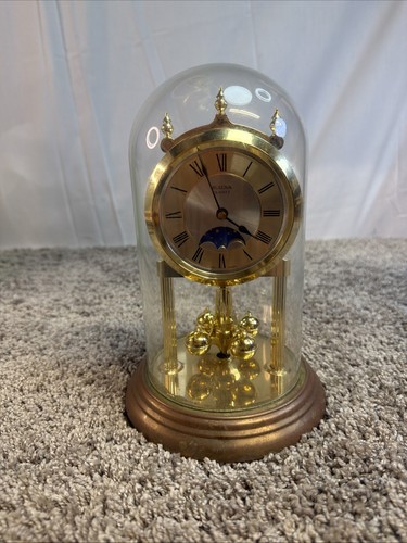 1990 brass bulova miniature - brass,