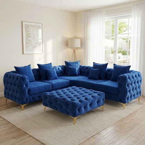 Chesterfield velvet corner - chesterfield,