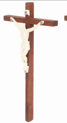 Wooden cross crucifix - wooden, large