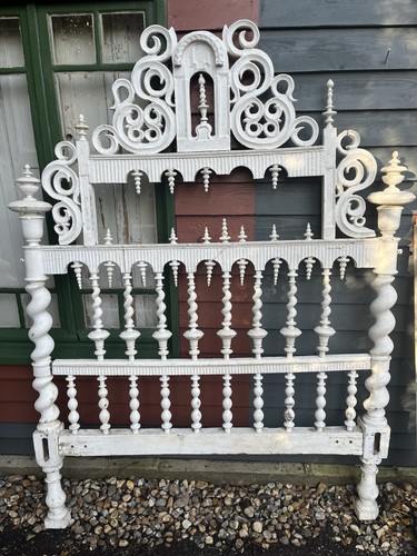 C16th antique spanish bed - c16th,
