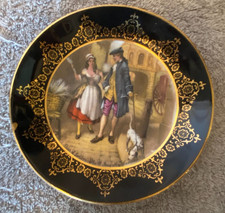 Regency Bone China Gold Black Dish Cries of London Who'll buy my Lavender