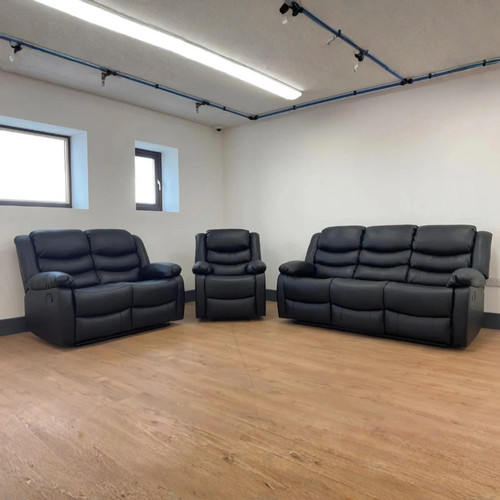 Black roma recliner - roma,