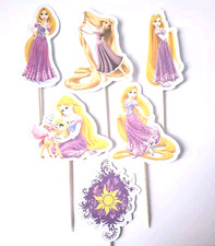 Rapunzel  cupcake toppers x6, Tangled, Very Cute