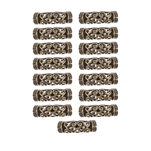 15x brown hair - hair, beads