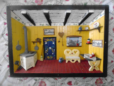 Vintage Painted Wooden 3D