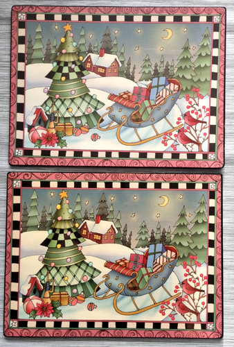 Christmas placemats santa - placemats,