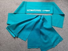 Ultimate Pool 820 Teal cloth set of 6 cushion pieces, inc logo piece. Brand New