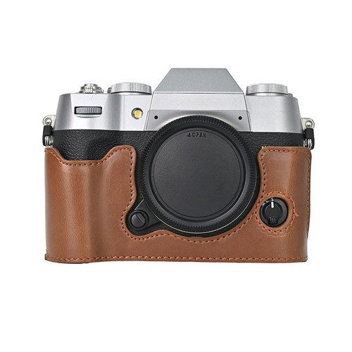 Oiled leather camera - leather,
