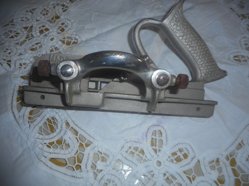 Old record steel plane - old,