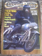 CLASSIC BIKE MAGAZINE APR 1989 EGLI VINCENT DOUGLAS DRAGONFLY BURT MUNRO INDIAN