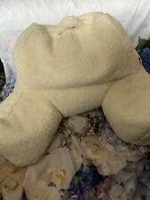 icon Teddy Bear Sherpa Cuddle Cushion, Natural, Reading Support Pillow with Fill