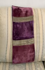Beautiful Accessorize Velvet And Gold Scarf / Dusky Pink And Purple 