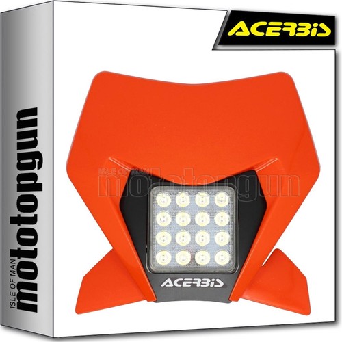 Acerbis headlight mask orange - headlight,