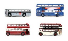 EFE 1:76 SCALE LOT OF 4 ASSORTED LEYLAND / AEC BUSES / COACH