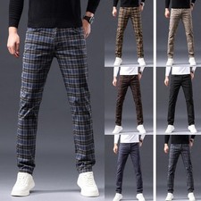 Mens Golf Check Trouser