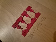 Vintage Lego Train Couplings  1960s Red And Milky White Nylon