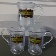 3 x Harry Potter Warner Bros Studio Tour Butterbeer Round Plastic Tankards.