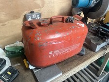 Vintage OMC Marine Metal Fuel Tank With Pump Hose